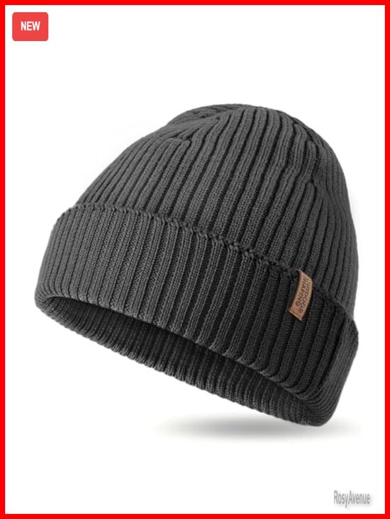100% Merino Wool Beanie, Unisex Daily Cuffed Knit Hat, Soft Warm Winter Hat main image 5
